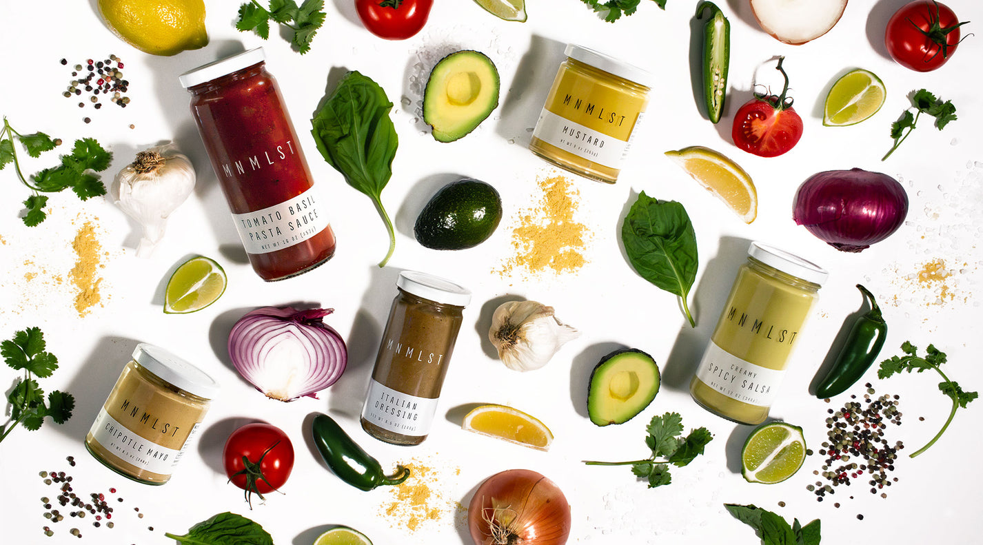 MINIMALLY PROCESSED PANTRY STAPLES WITH THE FEWEST AND CLEANEST INGREDIENTS POSSIBLE