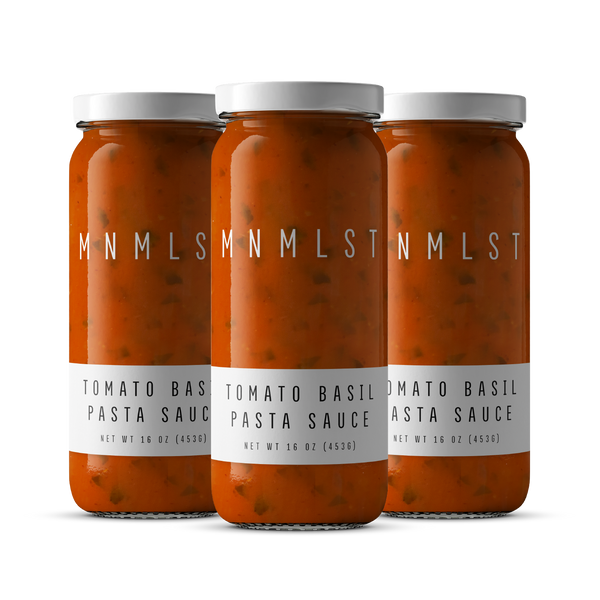 Tomato Basil Pasta Sauce 3-Pack – Classic & Rich - MNMLST